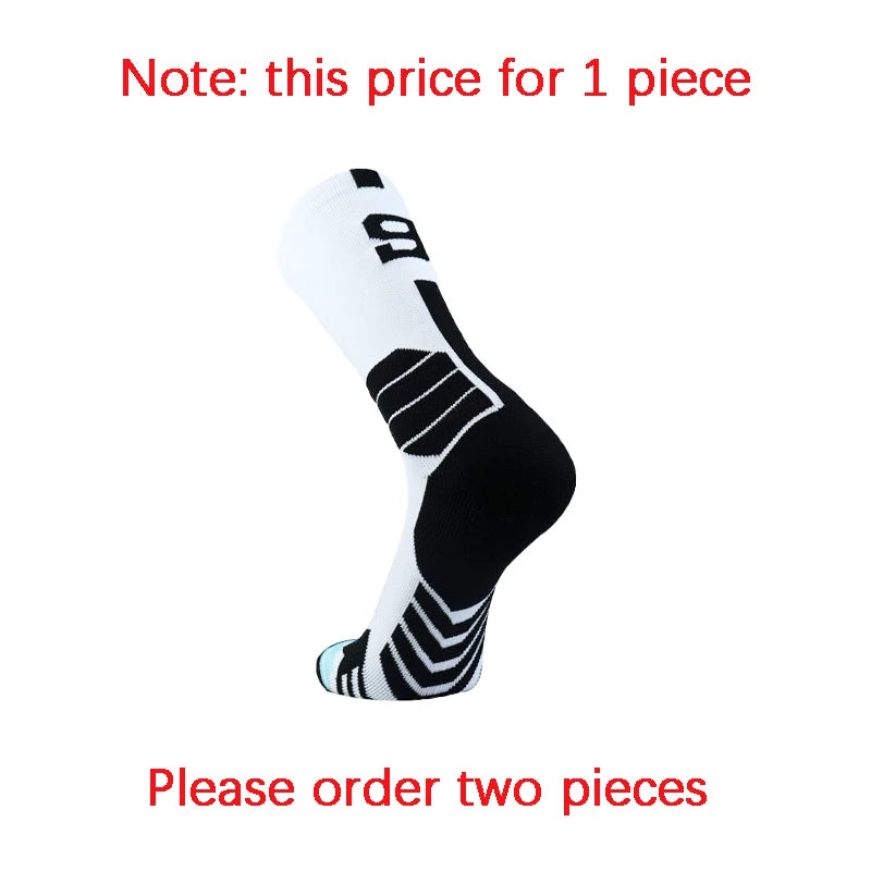 Sports Basketball Socks Professional 1pc Football Sock Men's Cycling Soccer Socks Running Sock Calcetines Customized Number 0-9