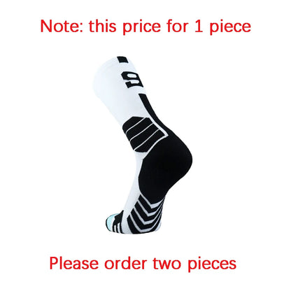 Sports Basketball Socks Professional 1pc Football Sock Men's Cycling Soccer Socks Running Sock Calcetines Customized Number 0-9