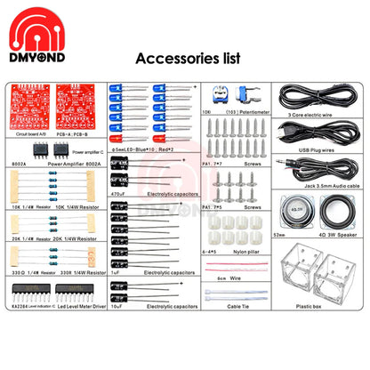 Portable BL Speaker Production Kit Electronic DIY Parts Transparent Speaker Parts Welding Training Accessories Audio Parts DIY