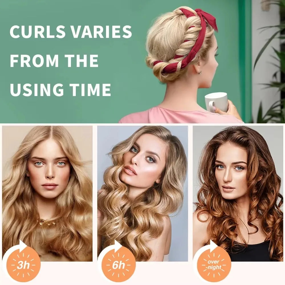 NEW Heatless Curling Rod Headband No Heat Hair Curlers Silk Curls Lazy Hair Rollers Soft Sleeping Headband Hair Styling Tools