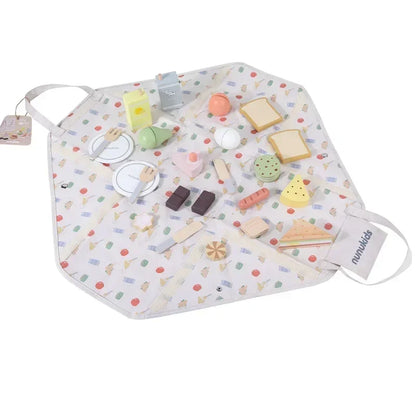 Educational Toys Simulation Medical Tool Medical Storage Bag Nurse Accessories Set Toy Gift for Kids Wooden Pretend Play Doctor