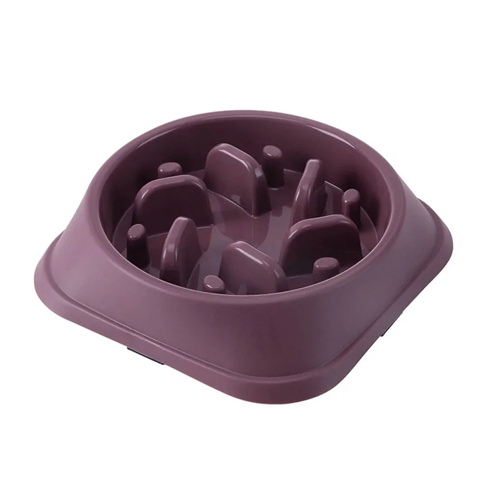 Pet Dog Slow Feeder Bowl Puppy Non Slip Puzzle Bowl Anti-Gulping Pet Slower Food Feeding Dishes Dog Bowl for Medium Small Dogs