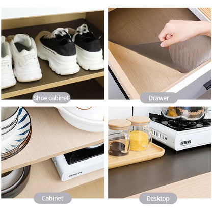 Reusable Shelf Liners Dustproof Pads EVA Cabinet Mat Dustproof and Non-slip Drawer Mat Waterproof Moisture-proof Drawer Mats