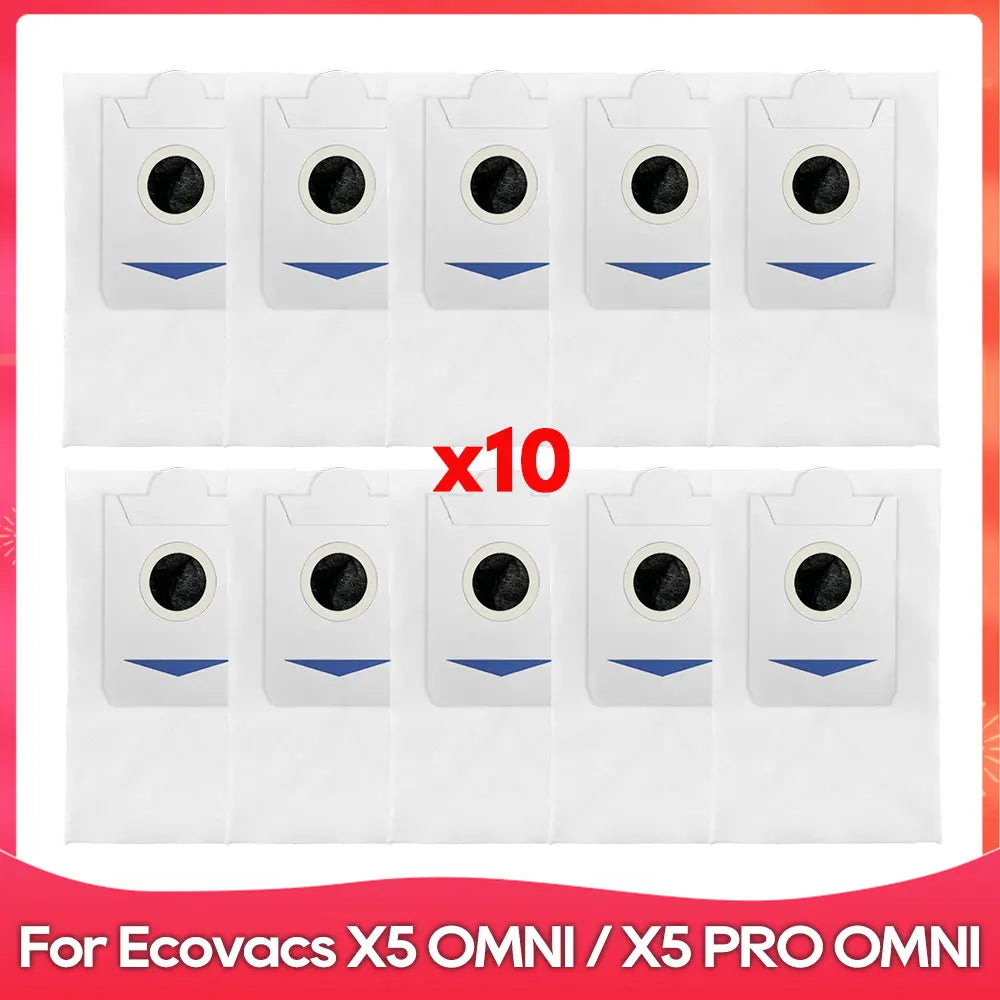 Fit For ( ECOVACS X5 OMNI / X5 PRO OMNI ) Part Accessories Main Side Brush Filter Mop Cloth Dust Bag Robot Vacuum Cleaner Kit