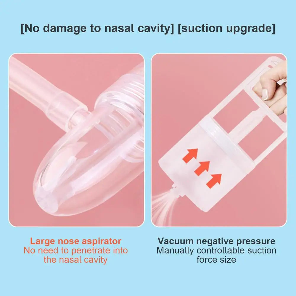 New Baby Nasal Aspirator Nose Sucker Nasal Aspirator Quiet Manual Nose Suctioners for Babies Baby Nasal Sucker Aspirator Snot