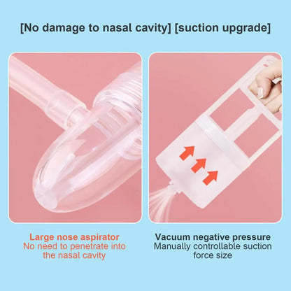 New Baby Nasal Aspirator Nose Sucker Nasal Aspirator Quiet Manual Nose Suctioners for Babies Baby Nasal Sucker Aspirator Snot