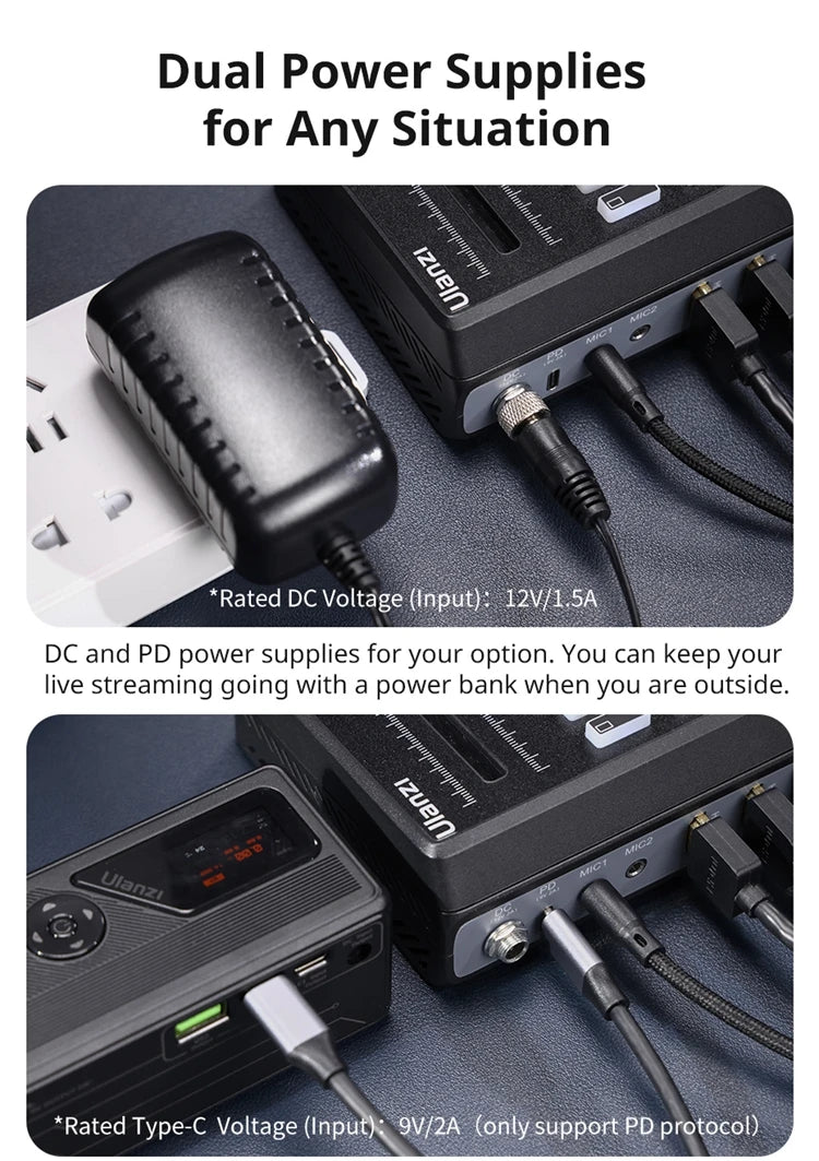 Ulanzi DD02 For Live Streaming Tool Video Mixer Video Switcher 4 CH HDMI Streaming 4K HD Screen For YUY2 MJPEG Capture Format