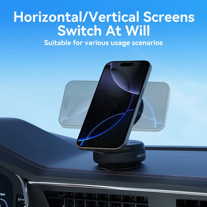 Foldable Magnetic Vacuum Phone Holder, Car Phone Holder Mount, Dashboard Magnetic Phone Holder, for Car, Mirror, Gym, Kitchen