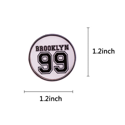 Brooklyn Nine-nine Television Show Pin 99 Design Badge