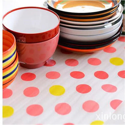 1 Roll Kitchen Sticker Table Mat Drawers Cabinet Shelf Liners Cupboard Placemat Waterproof Oil Proof Shoes Cabinet Mats