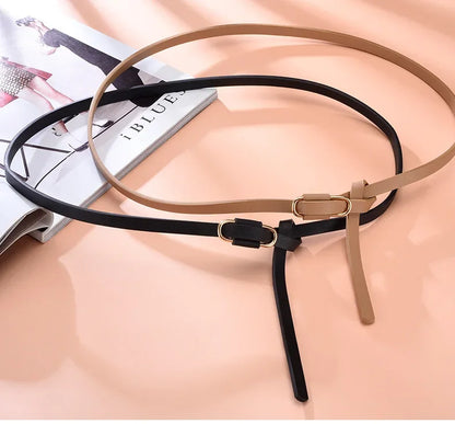 Metal Buckle Thin Stretchy Waist Belt Striped Elastic Waistband Elegant Women Girdle Female Belt Fashion Apparel Accessories New