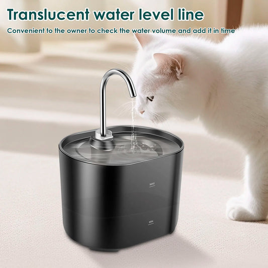 2.2L Cat Water Fountain Drinker USB Electric Mute Automatic Pet Water Dispenser Recirculate Filtering Drinker for Cats Pet