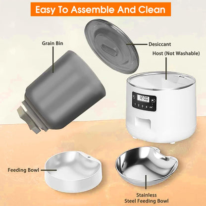 Pet Dog Automatic Feeder 4L Remote APP Timed Quantitative WIFI Intelligent Feeding Machine Cats & Dogs Universal Dog Accessories