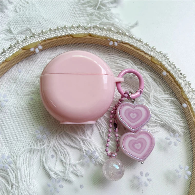 Cute Keyring Case for Lenovo HT38 Protective Cover Wireless Bluetooth Headphone Case for Lenovo HT38 Earbuds Cover