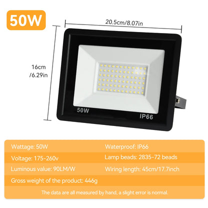 LED Floodlight Outdoor LED Spotlight High Brightness Outdoor LED Lights 10W 20W 30W 50W 100W AC 220V Light For Garden Street Lig