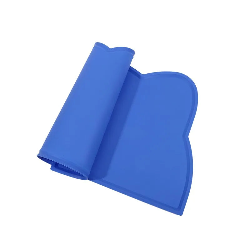 Silicone Pet Feeding Dog Cat Bowl Food Mat Non-Stick Waterproof Pet Food Feeding Pad Puppy Feeder Tray Water Cushion Placemat