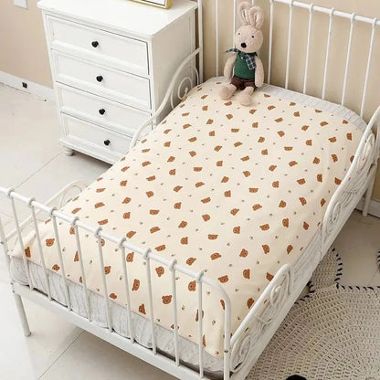 120*90CM Infant Change Diaper Pad Cover Washable Newborn Bed Nappy Mattress Crib Sheet Waterproof Baby Urine Mat Cotton Reusable