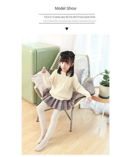 Winter Infant Girls Plus Velvet Pantyhose Children's Leggings Thickening Kids Babys Skinny Pants Snow Keep Warm