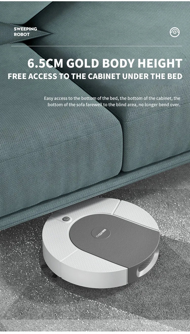Automatic Mopping Robot Vacuum Cleaner 3-in-1 Smart  Home Wireless Sweeping Wet And Dry Ultra-thin Cleaning Machine