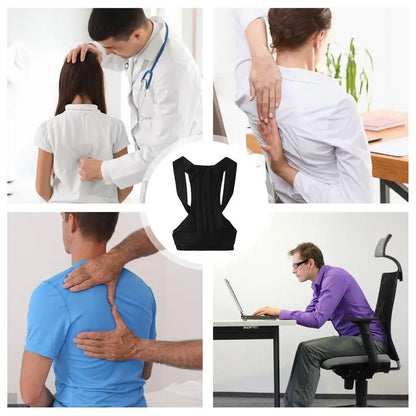 Back Posture Correction Belt Hunchback Corrector Men Women Sitting Posture Adjustable Correction Belt Hunchback Posture Correct