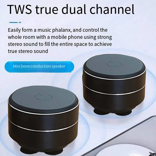 Mini Bone Conduction SpeakerTWS Wireless Bluetooth Speakers Portable Metal Speaker