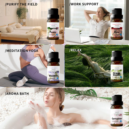 21 models Floral Essential Oils Flower Fragance Aromatherapy Essential Oils Car Aromatherapy Good Funny Gifts,For Women, Mom