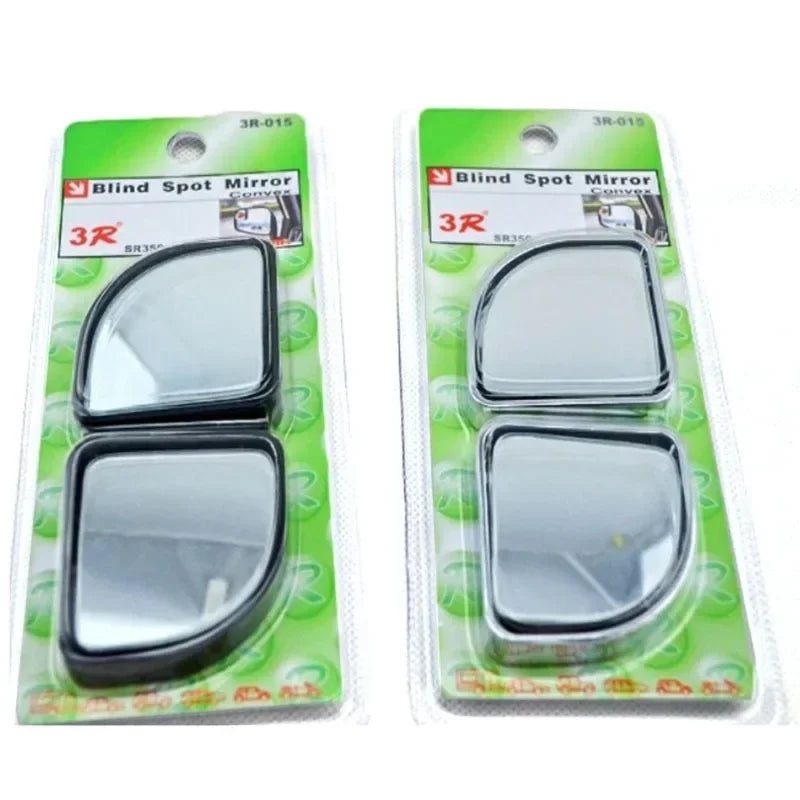 Car blind spot small round mirror car rear view auxiliary mirror sector-shaped adjustable reflector at any angle universal 3R-01
