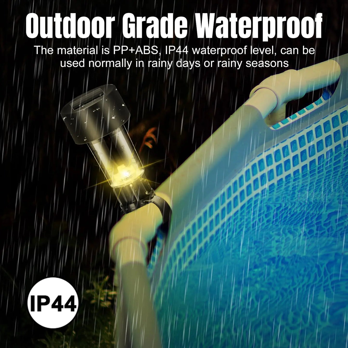 8 swimming pool solar lamps, waterproof solar lamps, outdoor swimming pool fence decoration, swimming pool accessories