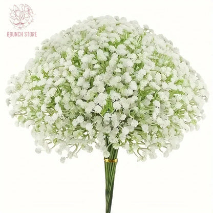 30Pcs Artificial Fake Babys Breath Bridal Flowers Bouquet Plastic Gypsophila for Wedding Reception Centerpieces Home Party Decor