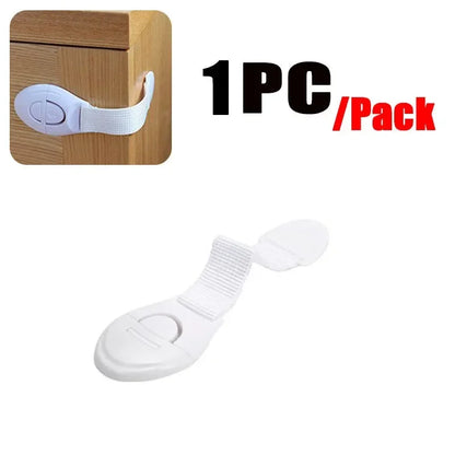 10pcs  Kids Safety Door Lock Child Safety Cabinet Lock Baby Proof Security Protector Drawer Door Cabinet Lock Plastic Protection
