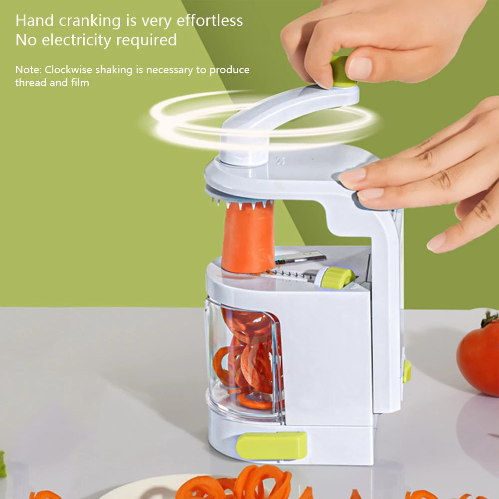Multifunctional Slicers Manual Vegetable Cutter With Hand Crank Practical Veggie Fruit Slicing Device Kitchen Accessories