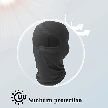 Cycling Balaclava Sports Men Cap Face Mask Military Army Ice Silk Motorcycle Bandana Summer Bicycle UV Protection Women Lycra