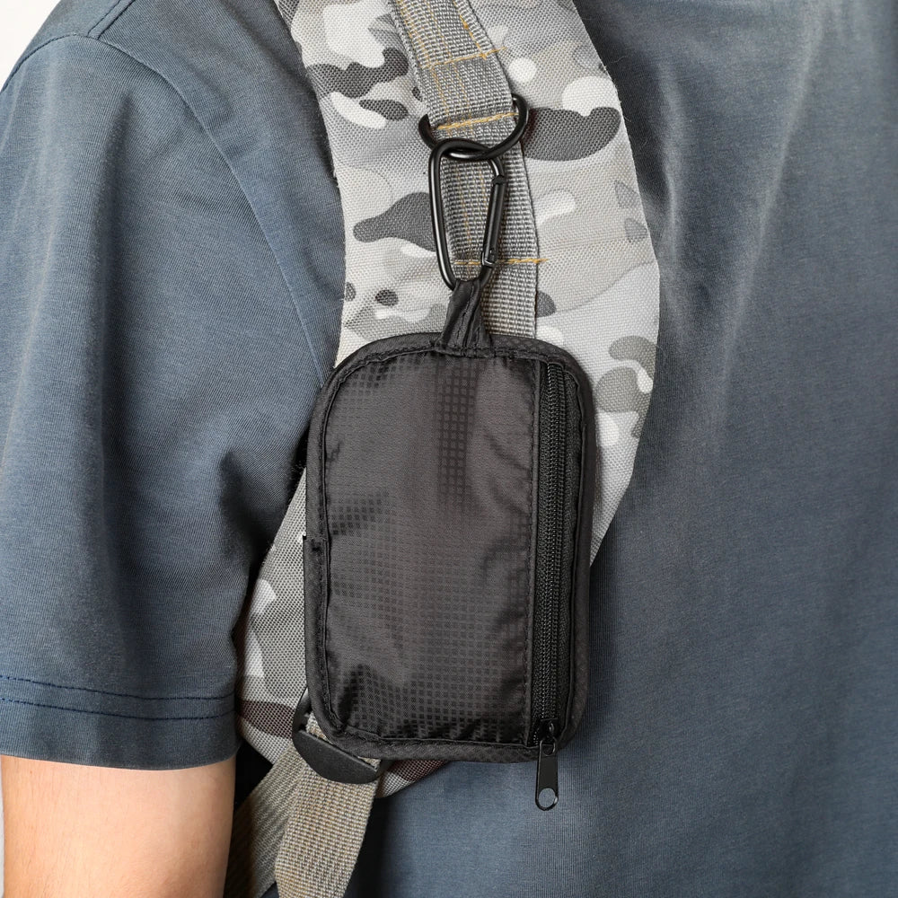 RFID Blocking Wallet Card Case with Buckle Anti-Theft Protection Travel Pouch for Credit Cards and ID