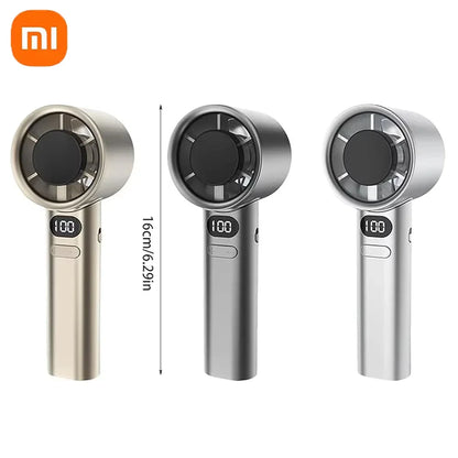 Xiaomi Portable Handheld Fan 120 Wind Speed Mini Leafless Handheld Fan USB Charging Fan Electric Charging