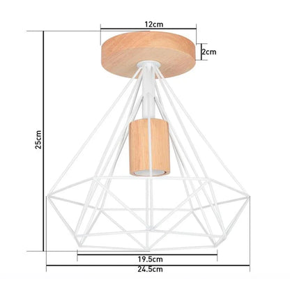 Led Lights for Room  Lamps for Living Room Wood Art Wood Light Modern Simple Retro Ceiling Light Entrance Lighting