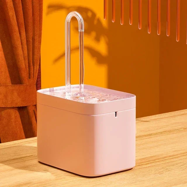 1.5L Ultra-Quiet Cat Water Fountain Filter Smart Automatic Pet Dog Water Dispenser&Burnout Prevention Pump Recirculate Filtrin