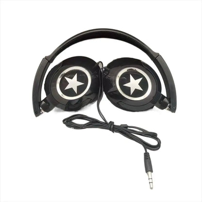 Sound Wired Headphones Over Ear Headset Bass HiFi Sound Music Stereo Earphones Flexible Adjustable Headset For PC Mobile