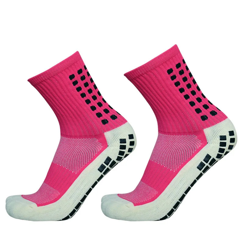 Sports 2025 and New Football Socks Women Men New Socks Non-slip Silicone Bottom Soccer Basketball Grip Socks