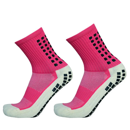 Sports 2025 and New Football Socks Women Men New Socks Non-slip Silicone Bottom Soccer Basketball Grip Socks