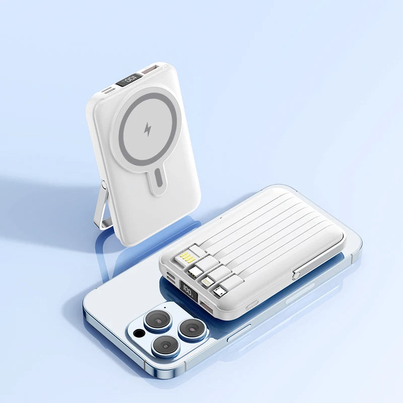 PD 20W Fast Charging 10000mAh Portable Phone Charger Power Station Power Bank Magnetic  Wireless Charger  Power bank