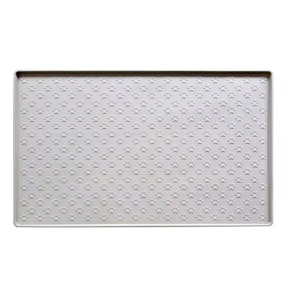 Pet Placemat Cat Dog Drinking Feeding Placemat Feeder Mats Cat Feed Mat Dog Food bowl Mat Silicone Waterproof Pet Bowl Pad