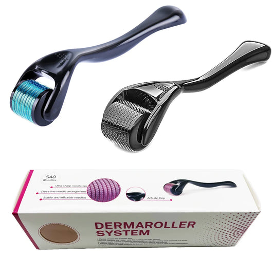 Titanium Alloy 540 Derma Roller Micro Needles Length Dermoroller Microniddle Roller for Face Skin Care Treatment Hair Growth