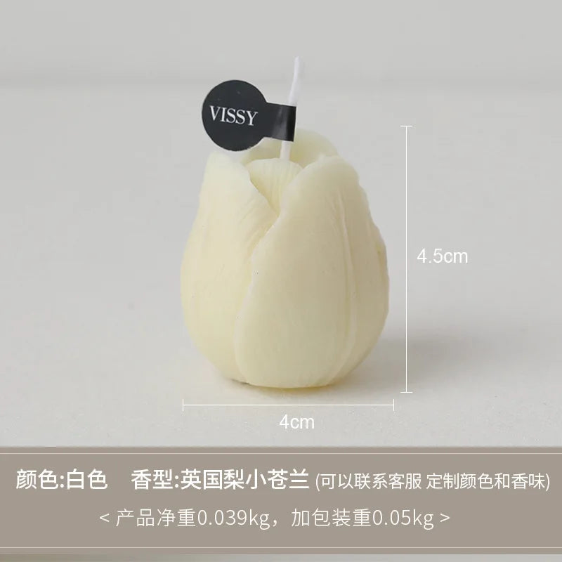 Tulip Scented Candles Gifts Handmade Birthday Gifts Decorative Ornaments Flower Shaped Candles