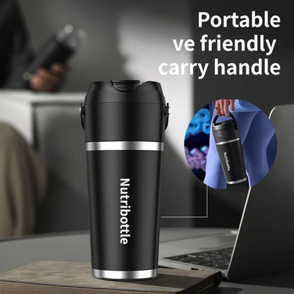 Portable Home Blender, Electric Cordless Juicer, Thermos Cup, Multifunctional Charging Wall Breaker.