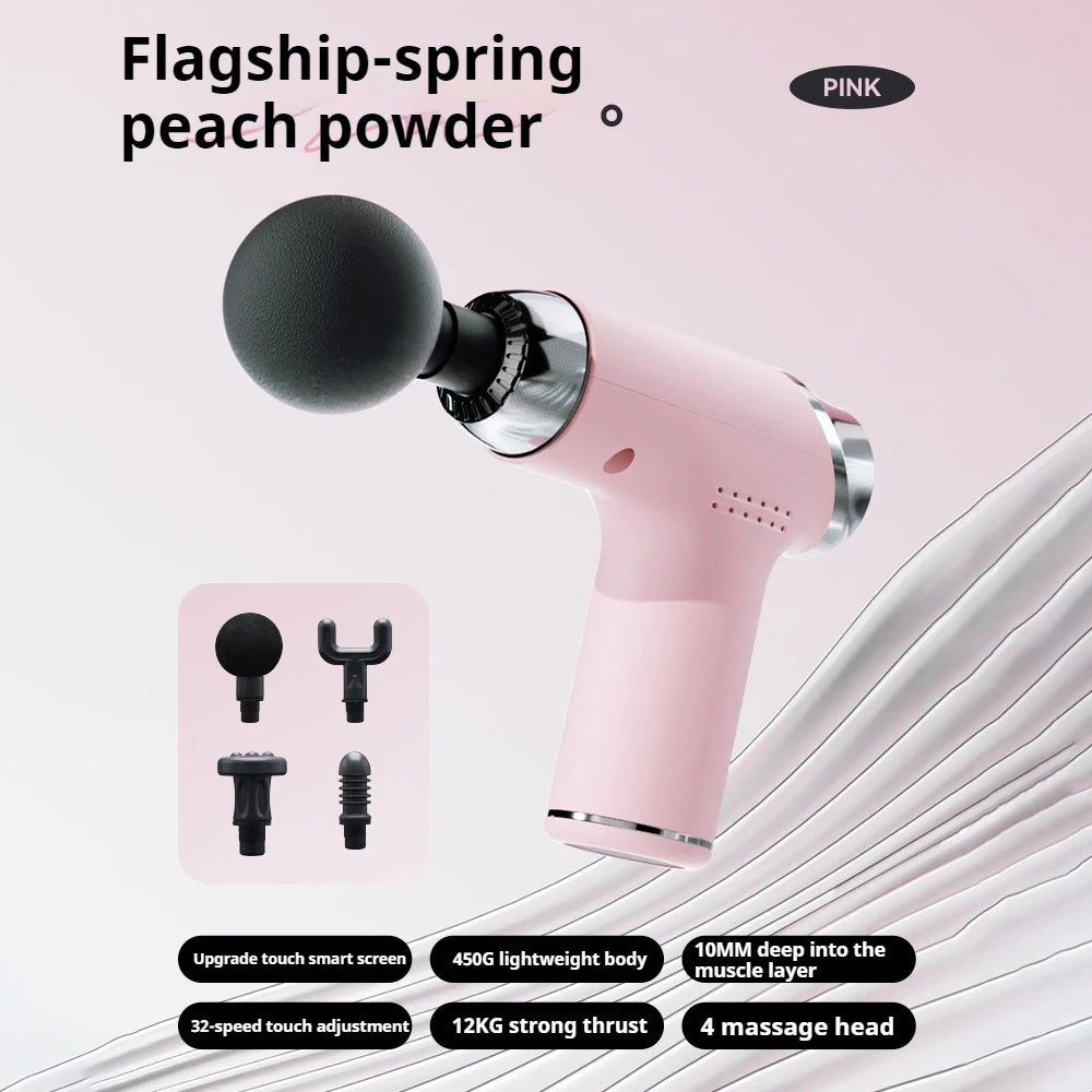 Mini Massage Gun Deep Tissue Muscle Relief Electric Portable for Home Gym Sports Recovery Rechargeable Tool