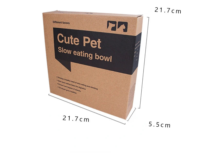 Pet Slow Food Bowl Anti-choking Feeder PP Plastic Dish Bowl Home Dog Eating Plate Anti-gulping Feeding Supplies