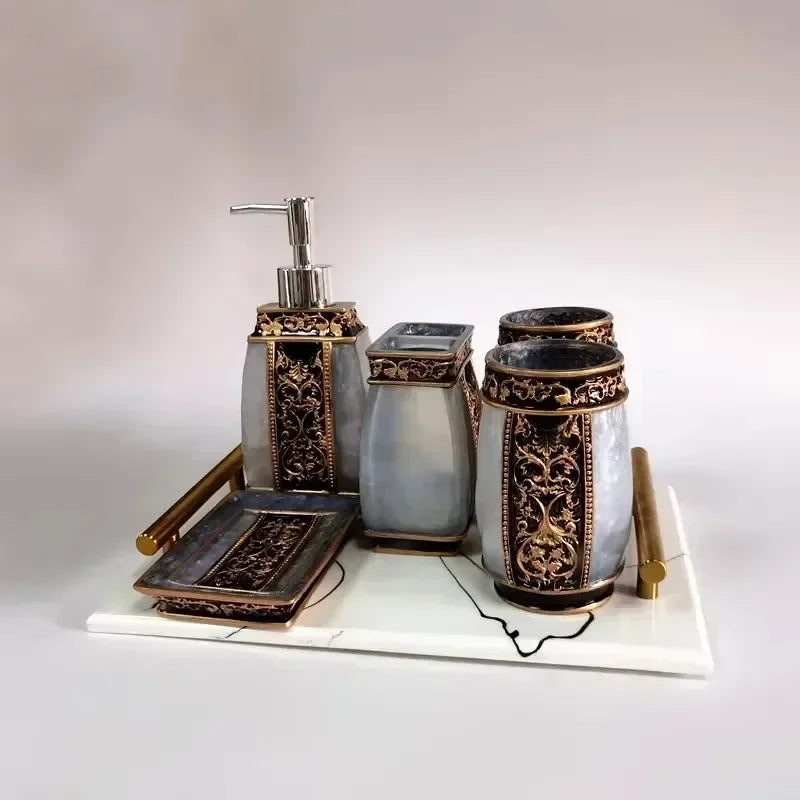 Bathroom Decoration  Accessories for Bathroom  Toothbrush Case  Bathroom Accessories Resin Shower Toilet Accessories