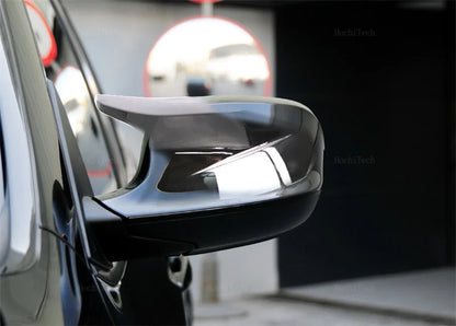 M Style Look Rearview Mirror Cover Cap Carbon Fiber Look Black for BMW  X3 F25 X1 E84 Pre-LCI 2010 2011 2012 2013 Case