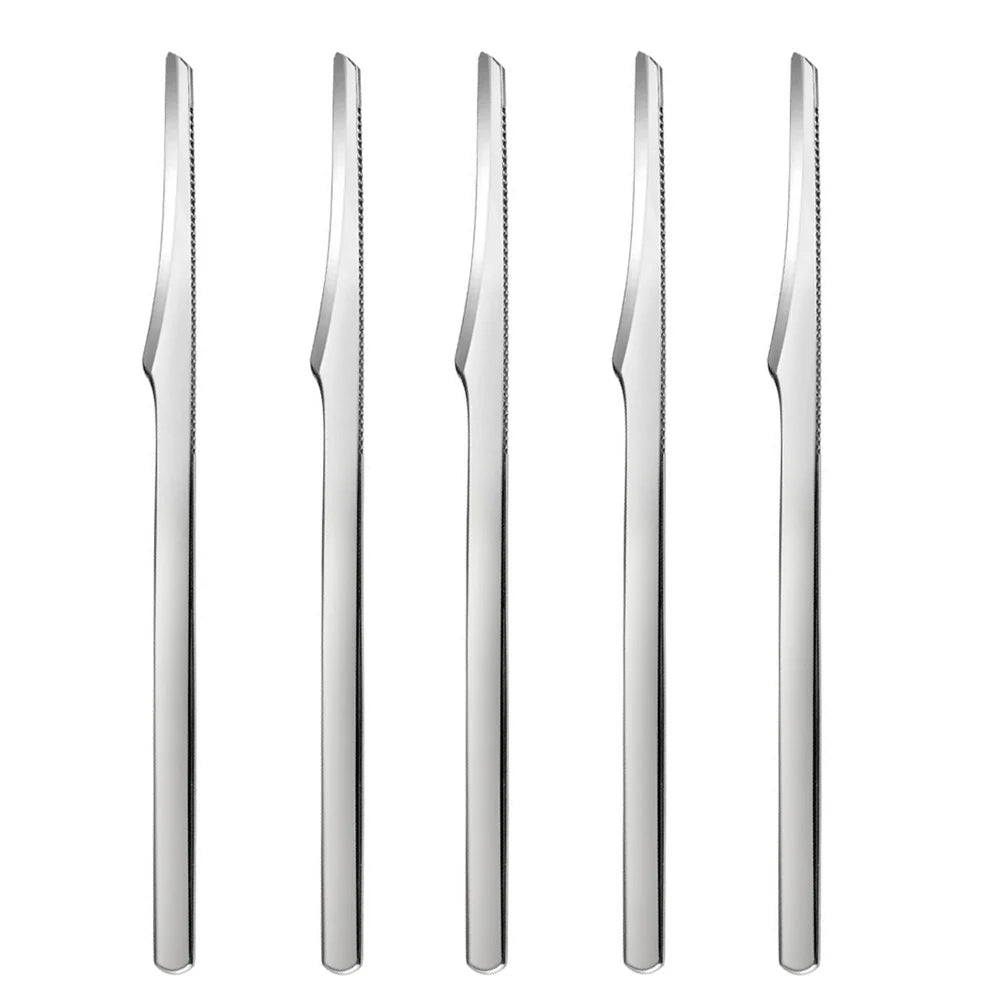 Pedicure Knife Tools for Feet Stainless Steel Foot Scrubber Dead Skin Remover 1/2/5Pcs Foot Scraper Knife Scraping Manicure Tool