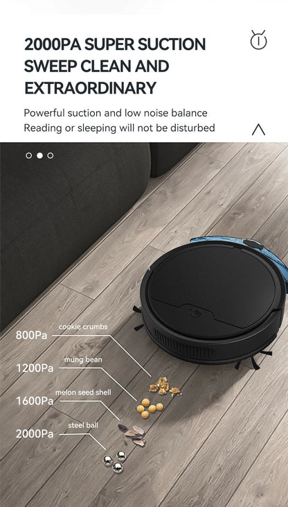 2024 New Automatic Sweeping Robot Vacuum Cleaner APP Control Water Tank Sweep And Wet Mopping Vacuum Clean Intelligent Robot